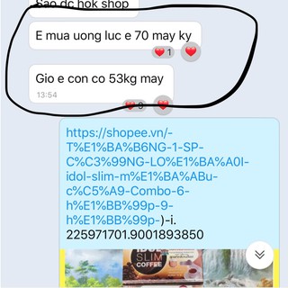 cà phê idol slim coffee - chuẩn mẫu Cũ