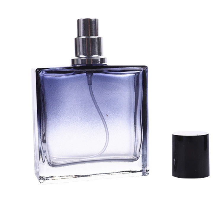 Lọ Chiết Nước Hoa Rỗng Bằng Thủy Tinh Màu Xanh Dương Gradient Sang Trọng 30/50ml