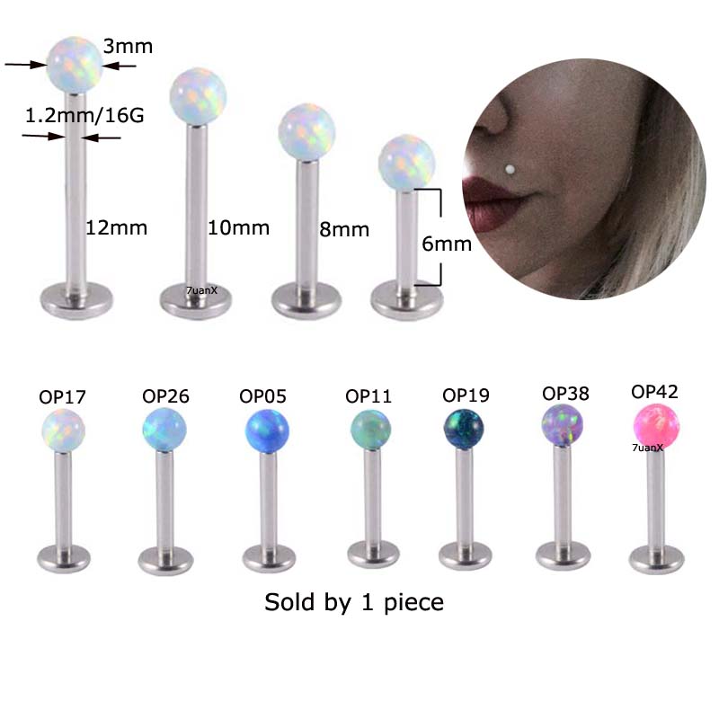 Khuyên tai đính đá thời trang cá tính 16 gauge