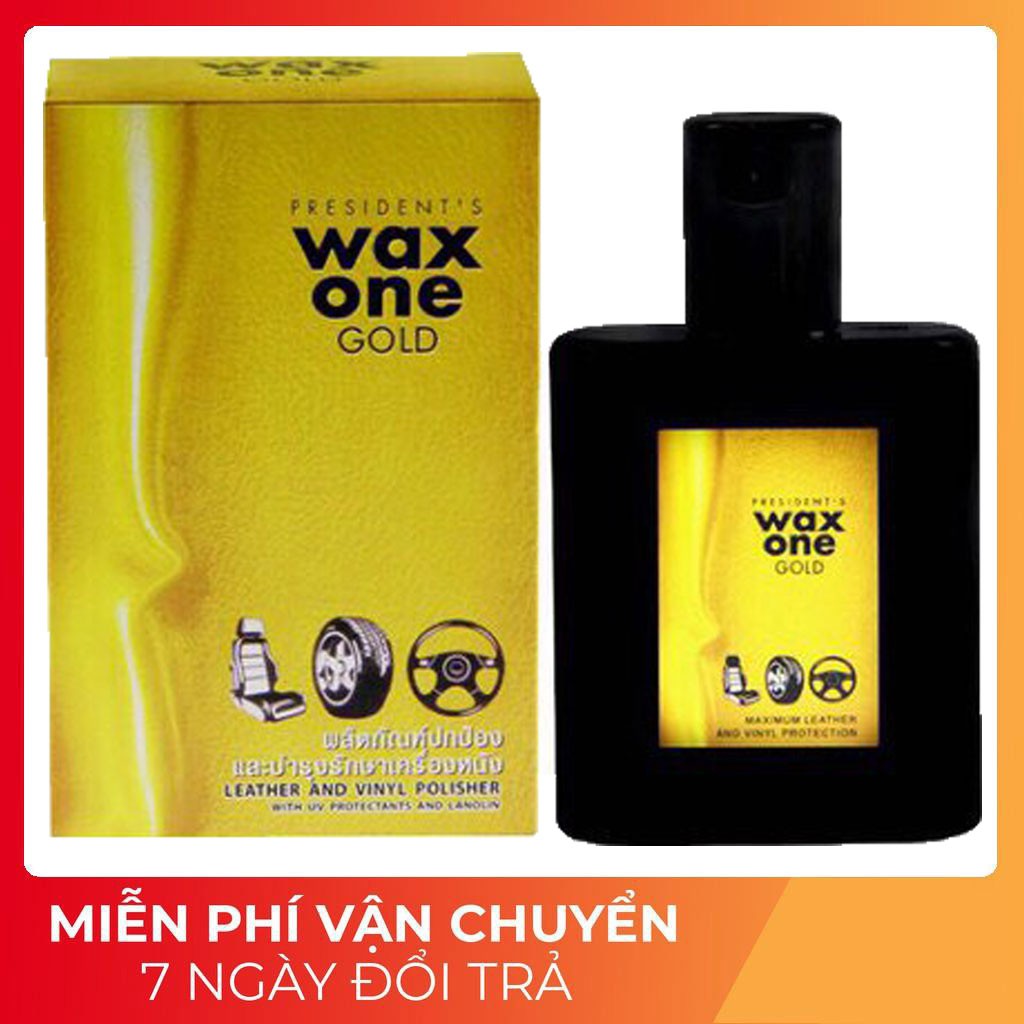 Wax One Gold Đánh Bóng Ghế da xe hơi, Đồ Da, Đồ Nhựa, Cao Su.....135ml