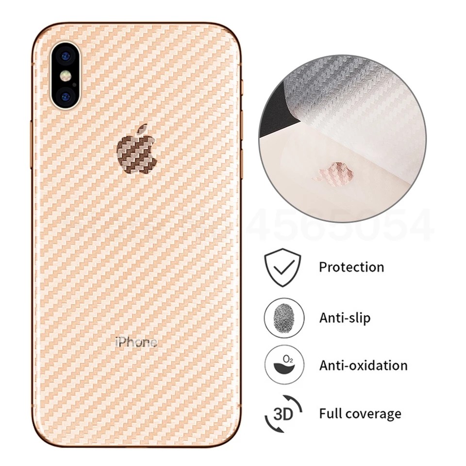 Miếng Dán Skin iPhone Chuẩn Đẹp Full viền chống xước| Miếng Dán Skin iPhone Carbon Nhôm xước 6 7 8 x xs 11 12 pro max