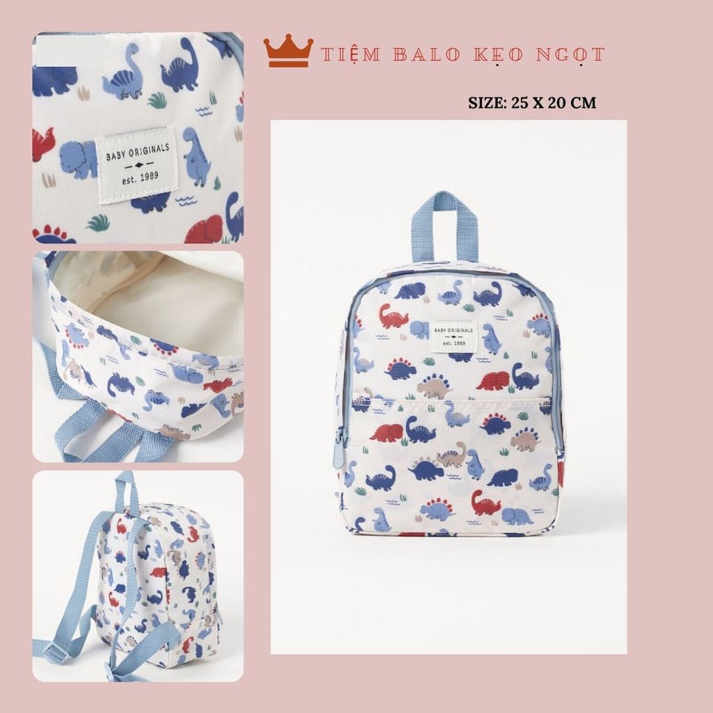 Balo HM Khủng Long Cho Bé Mẫu Giáo- Mẫu mới 2021