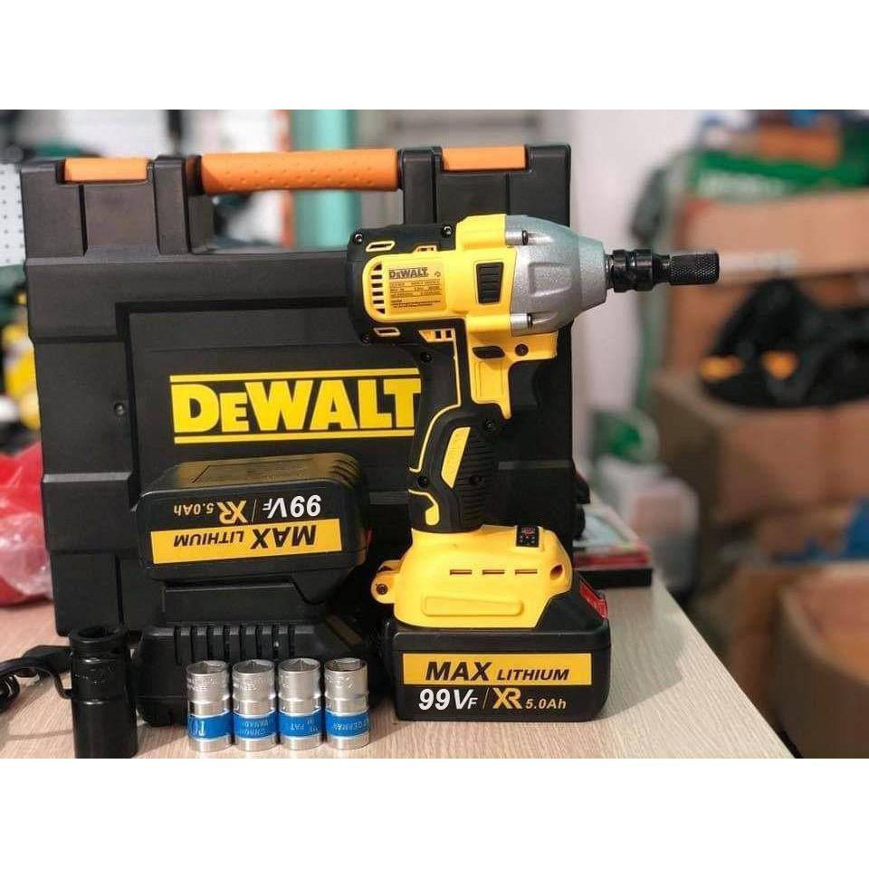 [HÀNG MỚI VỀ] Siết bulong DEWALT 99V 2 pin không chổi than 100% lõi đồng - Tặng phụ kiện như hình _ Nhật Việt official