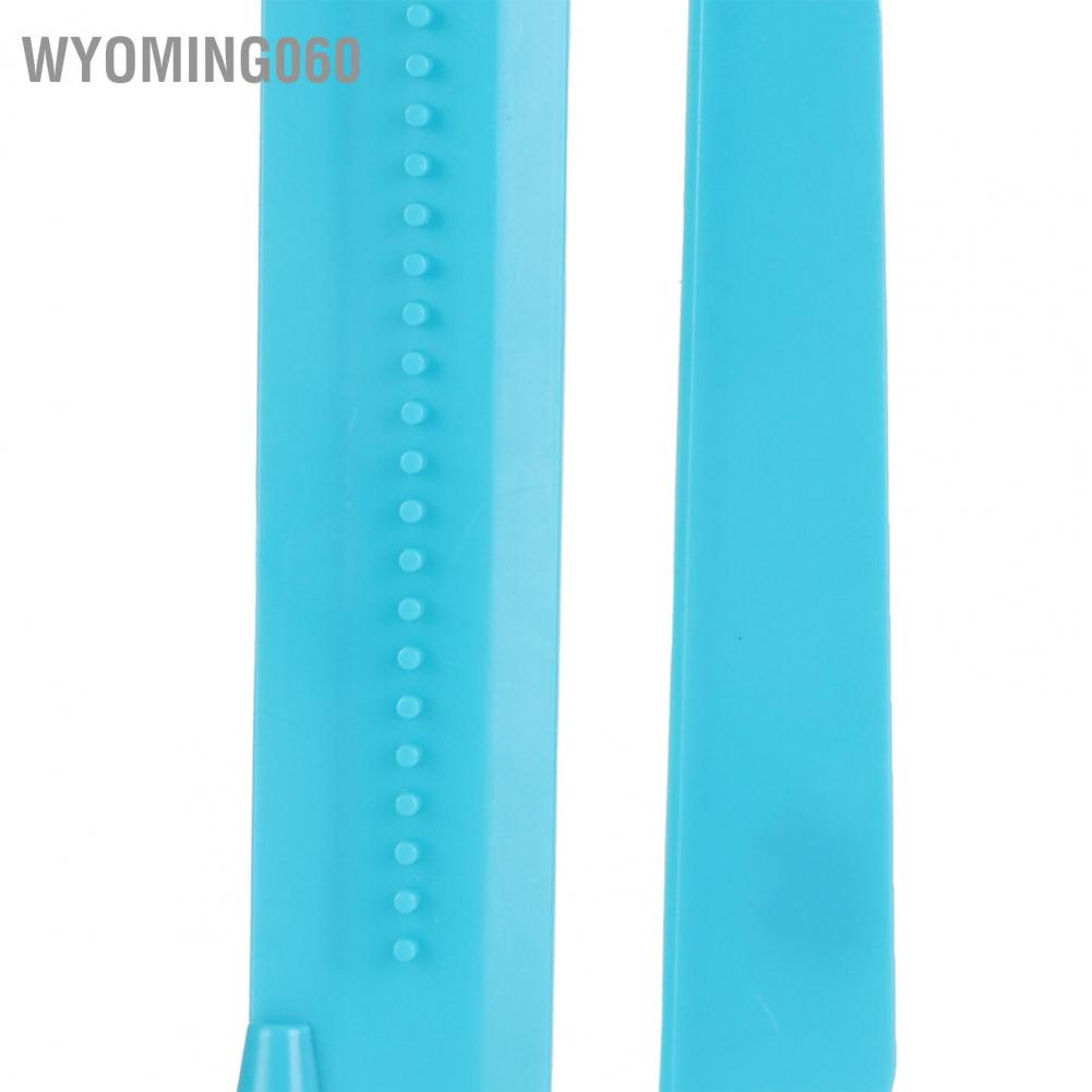 Wyoming060 Cake Smoother Ruler Height Adjustable Cream Butter Scraper Decorating Tool Blue