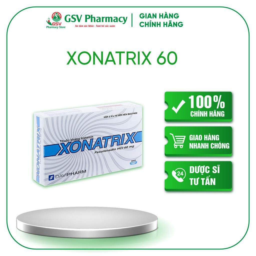 XONATRIX 120, 60 - Giảm tình trạng ho, mày đay