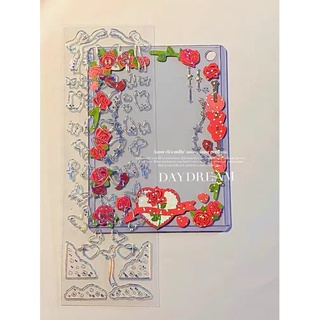 Sticker trong suốt hologram trang trí toploader