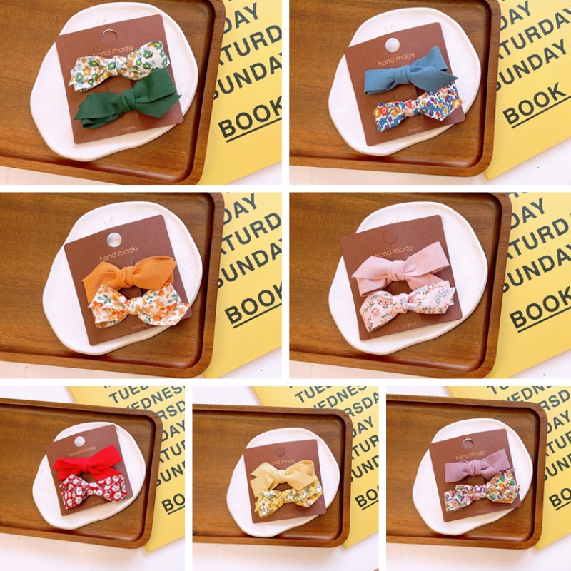 Set 2 kẹp tóc hình nơ xinh xắn cho bé gái