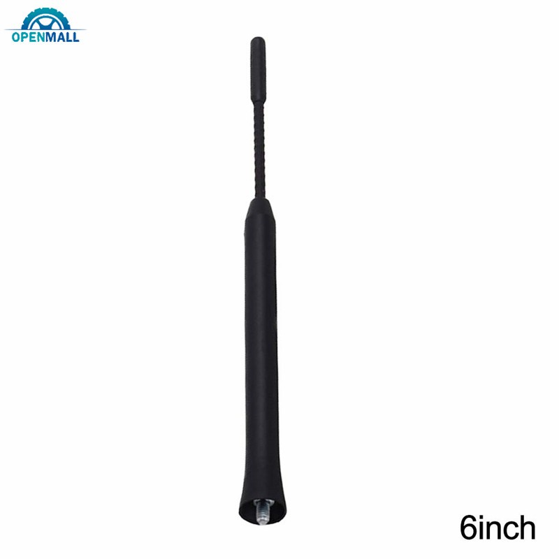OM 9/11/16 Inch Stubby Antenna Universal Car Roof Mast Stereo Radio FM/AM Signal Amplified Antenna