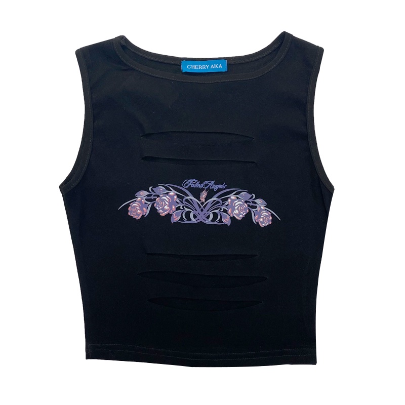 Áo Tank Top Hoạ Tiết In Thiết Kế Hợp Thời Trang