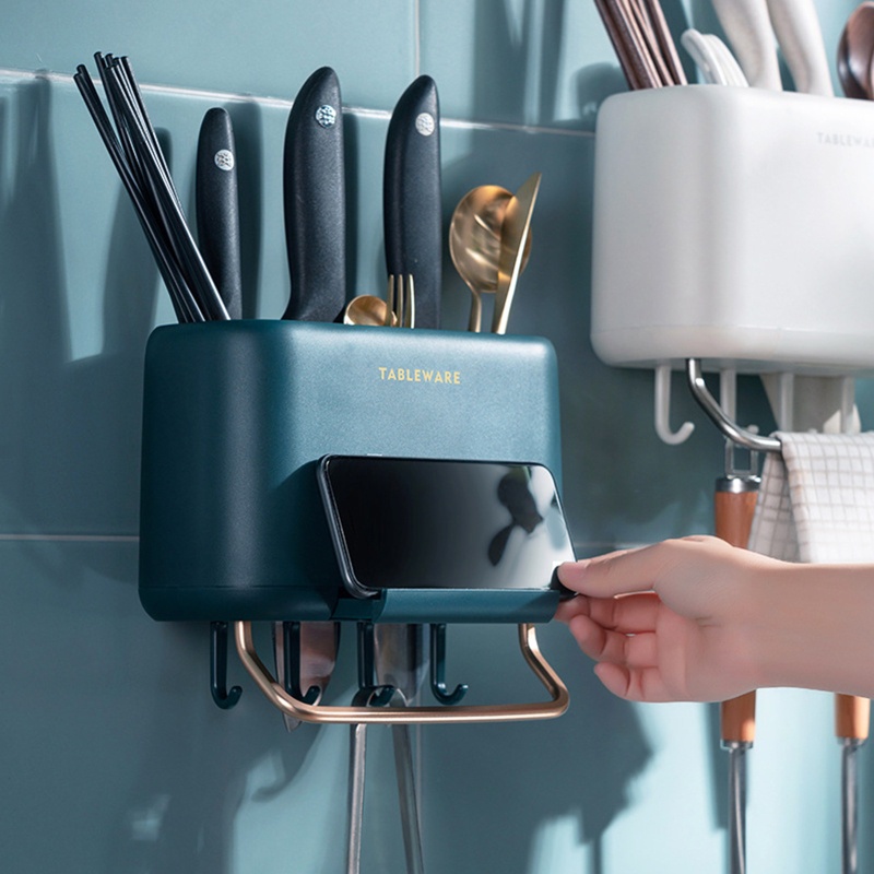 Giá Treo Khăn Gắn Tường Kèm Móc Phơi Khô Đồ Dùng Tiện Dụng