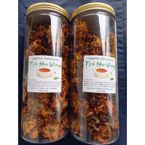 100g TRÀ HOA VÀNG LÂM ĐỒNG SẤY LẠNH TỰ NHIÊN (Camellia Dormoyana quý hiếm)