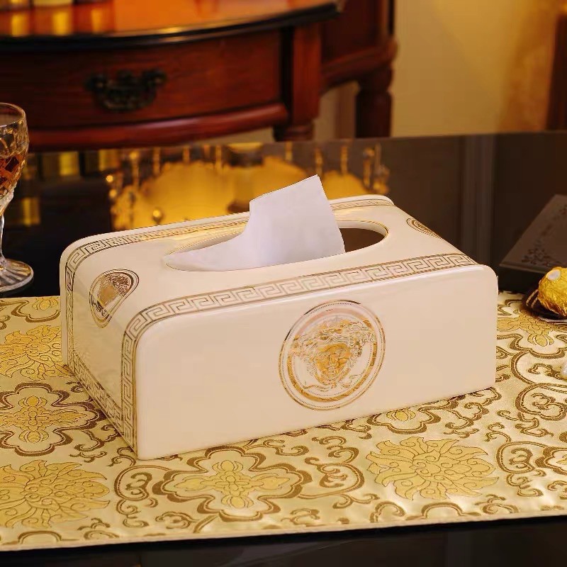 (Có sẵn ) hộp giấy gốm sứ hình versace