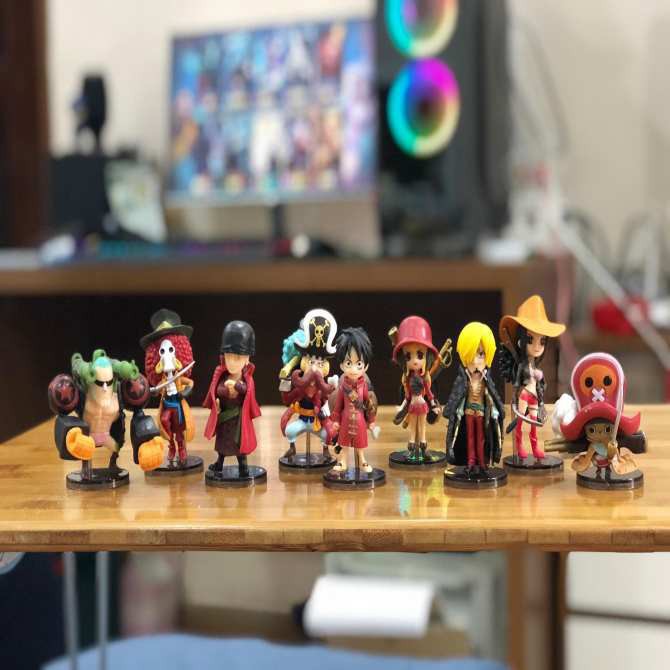 Combo Bộ 9 Mô Hình One Piece - Team Luffy