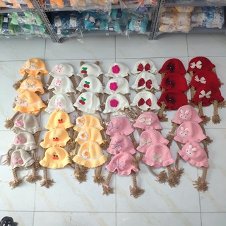 Nón len handmade bím tóc cho bé yêu - Dương liễu handmade