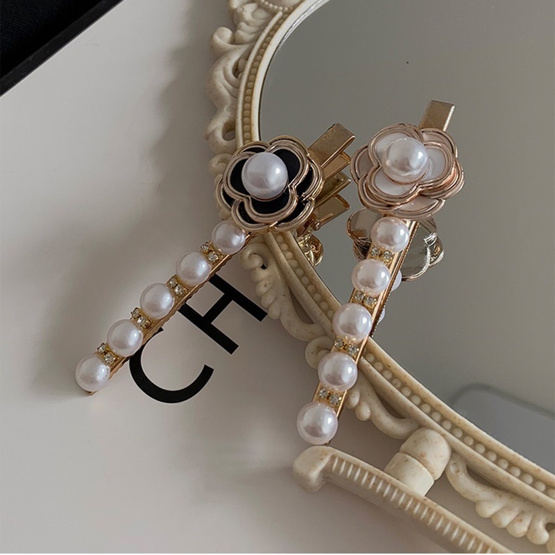 Kẹp tóc một bên đính ngọc trai nhân tạo thời trang 2021