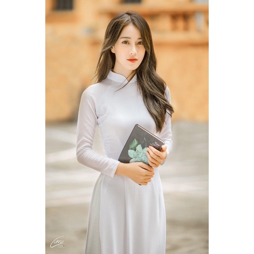 áo dài trơn học sinh lụa đẹp, đi chơi, đi lễ, đi hội dành cho tất cả mọi người