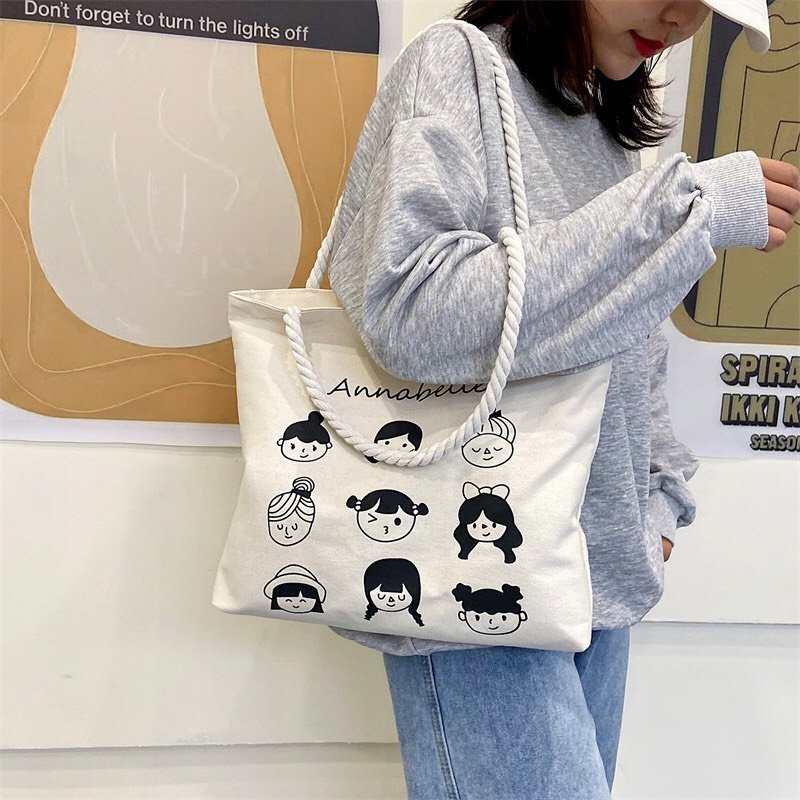 Túi Cói Đi Biển Túi Xách Nữ Merci Sang Chảnh,Túi Cói Đi Du Lịch - Có Lót và Khóa Kéo Bên Trong