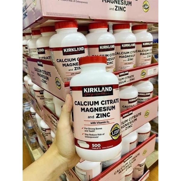 Date/2026 Viên uống  Kirkland Calcium Citrate Magnesium and zin