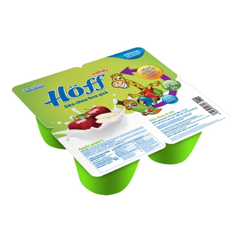 Sữa chua hoff 4 vị cho trẻ 6 tháng tuổi