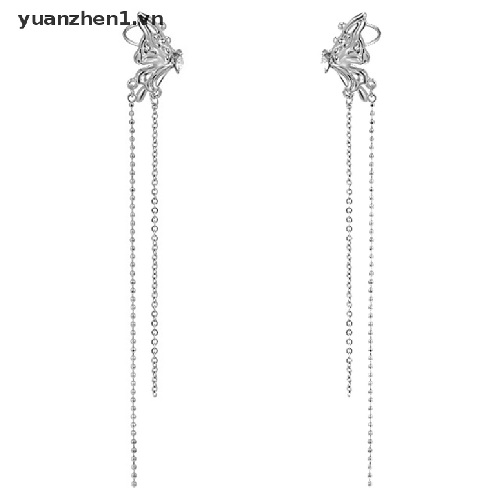 Bông Tai Dáng Dài Hình Bướm Thời Trang Hàn Quốc Dành Cho Nữ