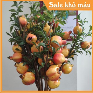 Cành lựu phú quý trang trí để bàn ngày tết siêu đẹp