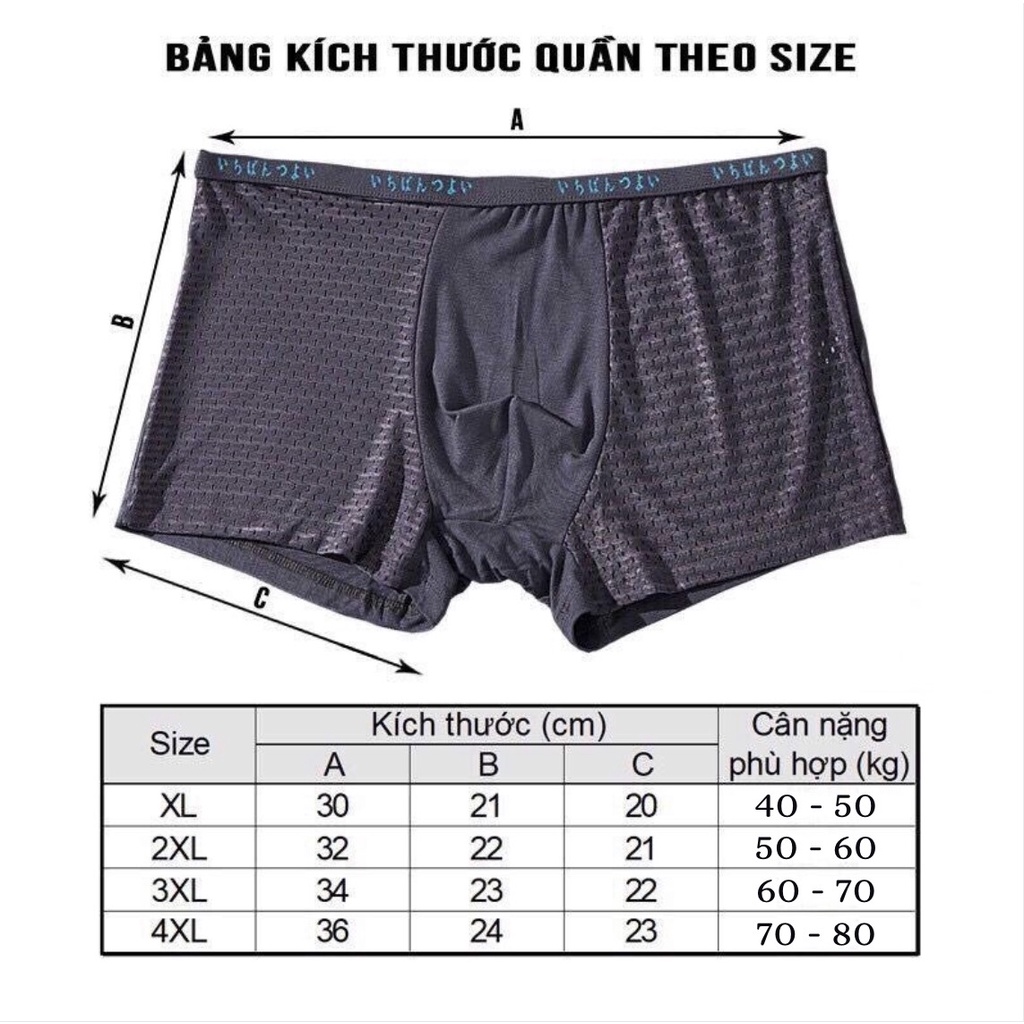 ✔️Quần sịp nam, ĐÙI, BOXER, thông hơi, cao cấp, kháng khuẩn ( ảnh, video thật )
