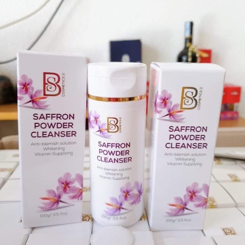 bột rửa mặt tinh chất saffron