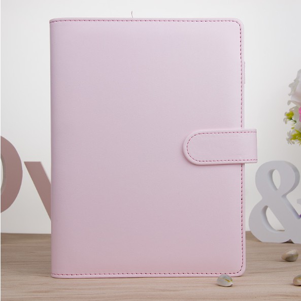 Bìa sổ còng planner A5/A6, bìa da 5 màu pastel