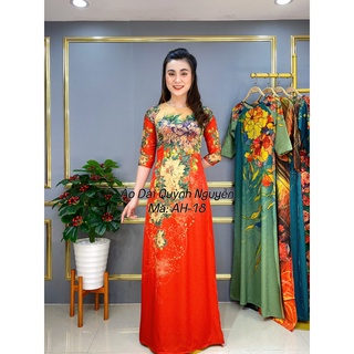 Áo dài lụa đông hưng cao cấp mã AH18