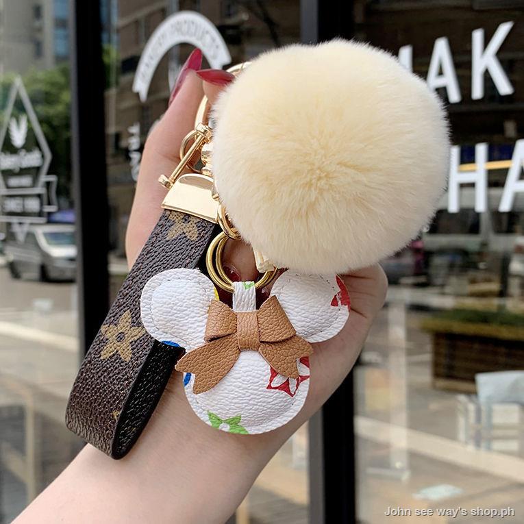 Móc Chìa Khóa Nhỏ Nhắn Bằng Da Thiết Kế Đơn Giản Dễ Thương