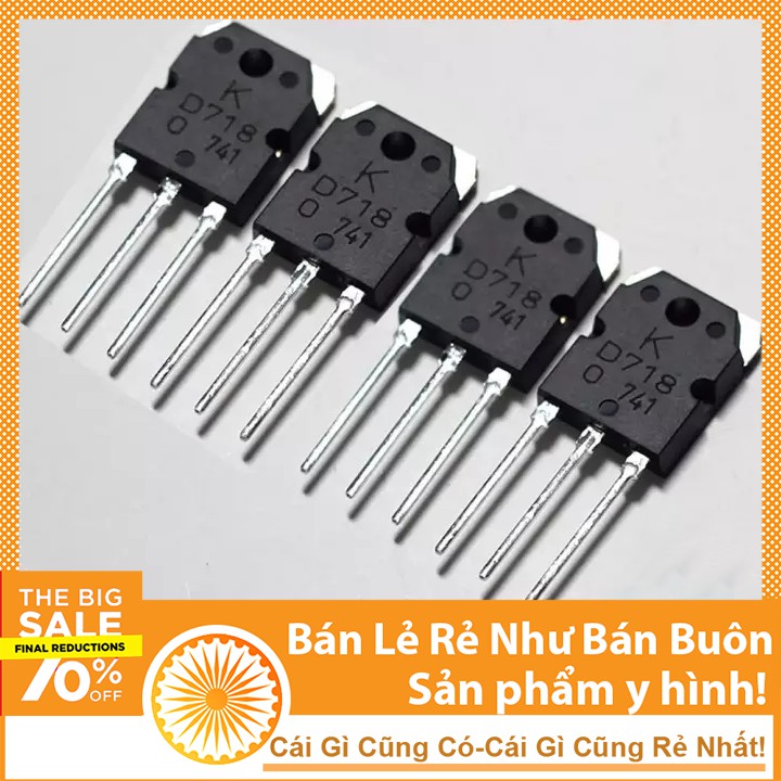 Sò công suất transistor D718 Hàng tháo máy sò âm thanh 69