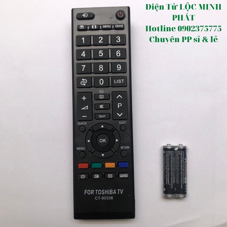Điều Khiển Ti Vi TOSHIBA ( LED Và LCD ) tặng kèm pin AAA