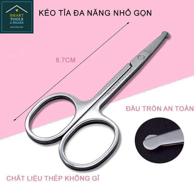 Kéo Cắt Tỉa Lông Đầu Tròn Cao Cấp