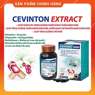 Cevinton Extract ️🏅Hỗ trợ hoạt huyết, tăng cường lưu thông máu não, giúp cải thiện thiểu năng tuần hoàn não️🏅
