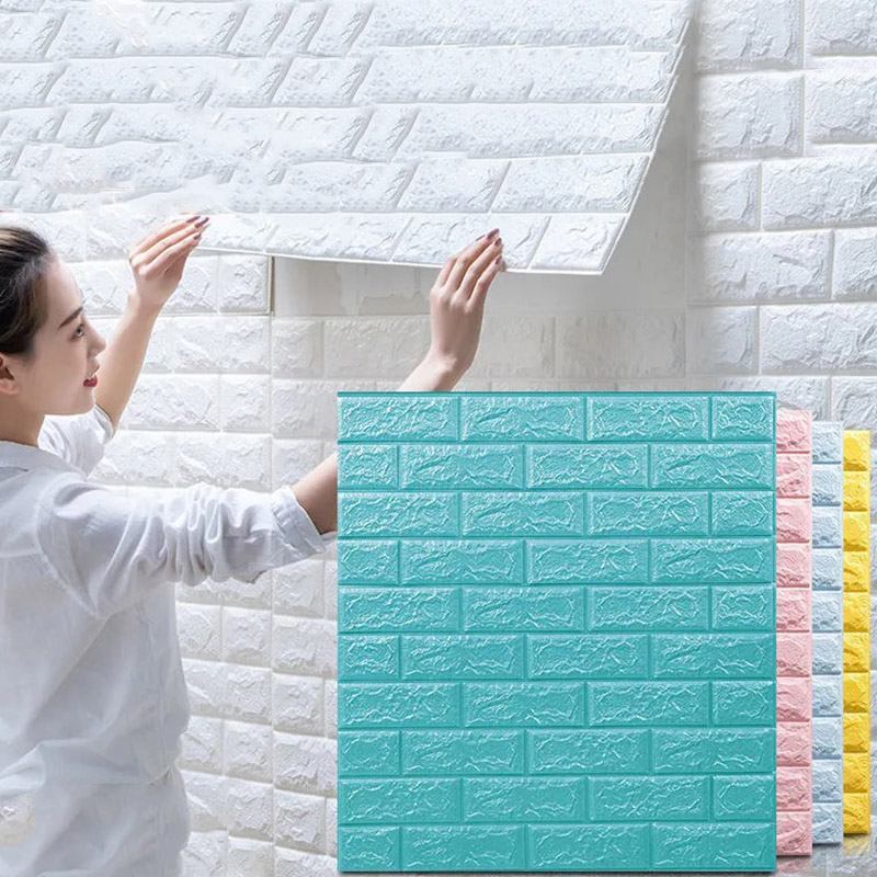 Miếng Xốp Dán Tường Giả Gạch 3d Trang Trí Phòng Khách Tiện Dụng | BigBuy360 - bigbuy360.vn