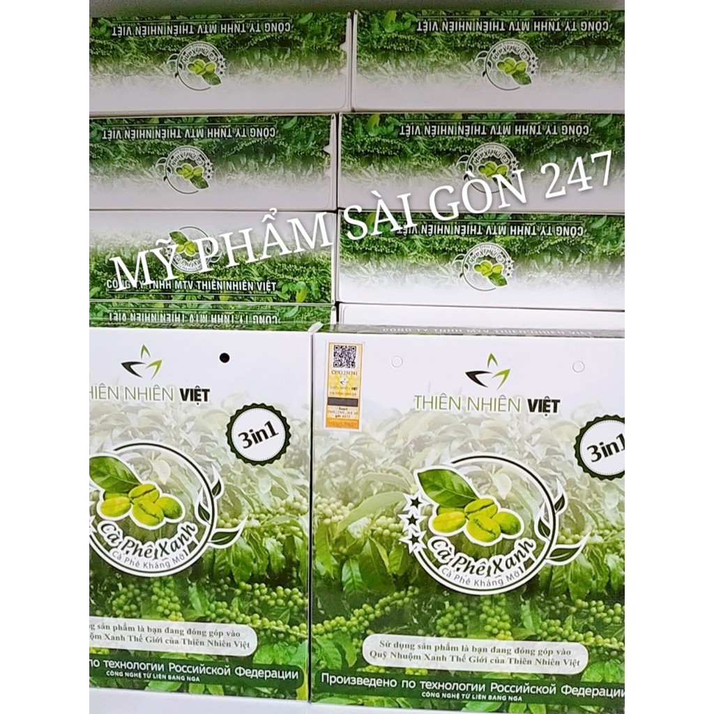 CÀ PHÊ XANH MẪU MỚI NHẤT CỦA THIÊN NHIÊN VIỆT 10 GÓI chính hãng | BigBuy360 - bigbuy360.vn