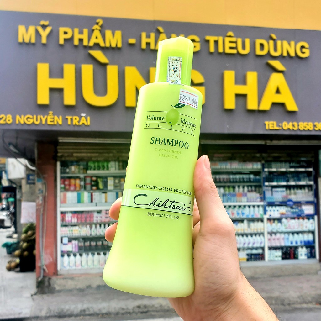 Dầu gội dưỡng tóc Chihtsai, suôn mượt chiết xuất olive 500ml