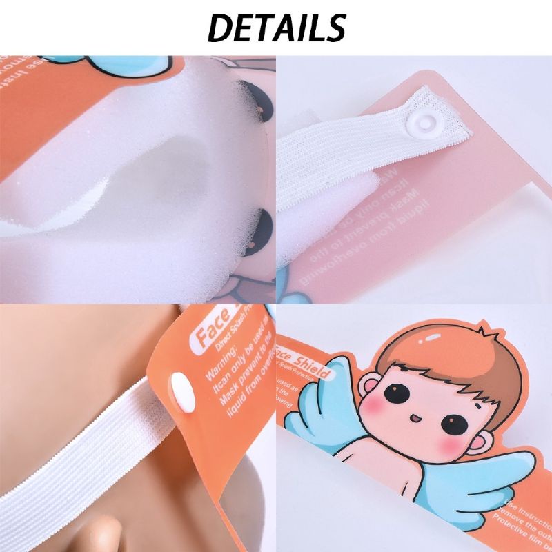 Tấm che mặt cho bé Baby Face Shield , Kính Bảo Hộ Chống Giọt Bắn Phòng Dịch Cỡ Trẻ Em Trai Gái TE10 [CEC Store]