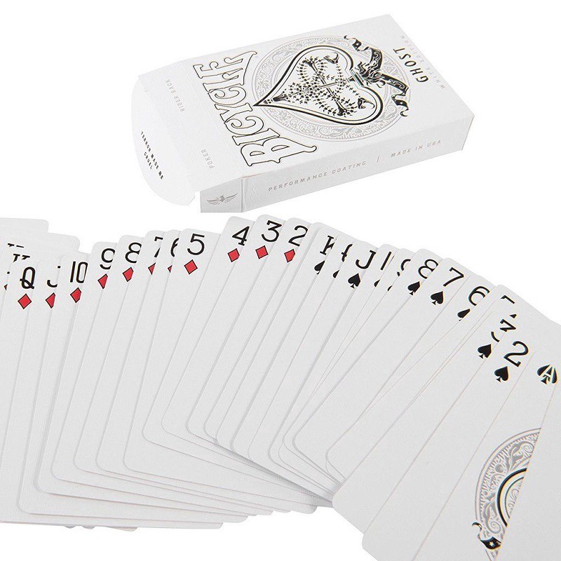 Bộ Bài Bicycle Ghost White Legacy Edition Playing Cards, Di Sản Phiên Bản Ma ...