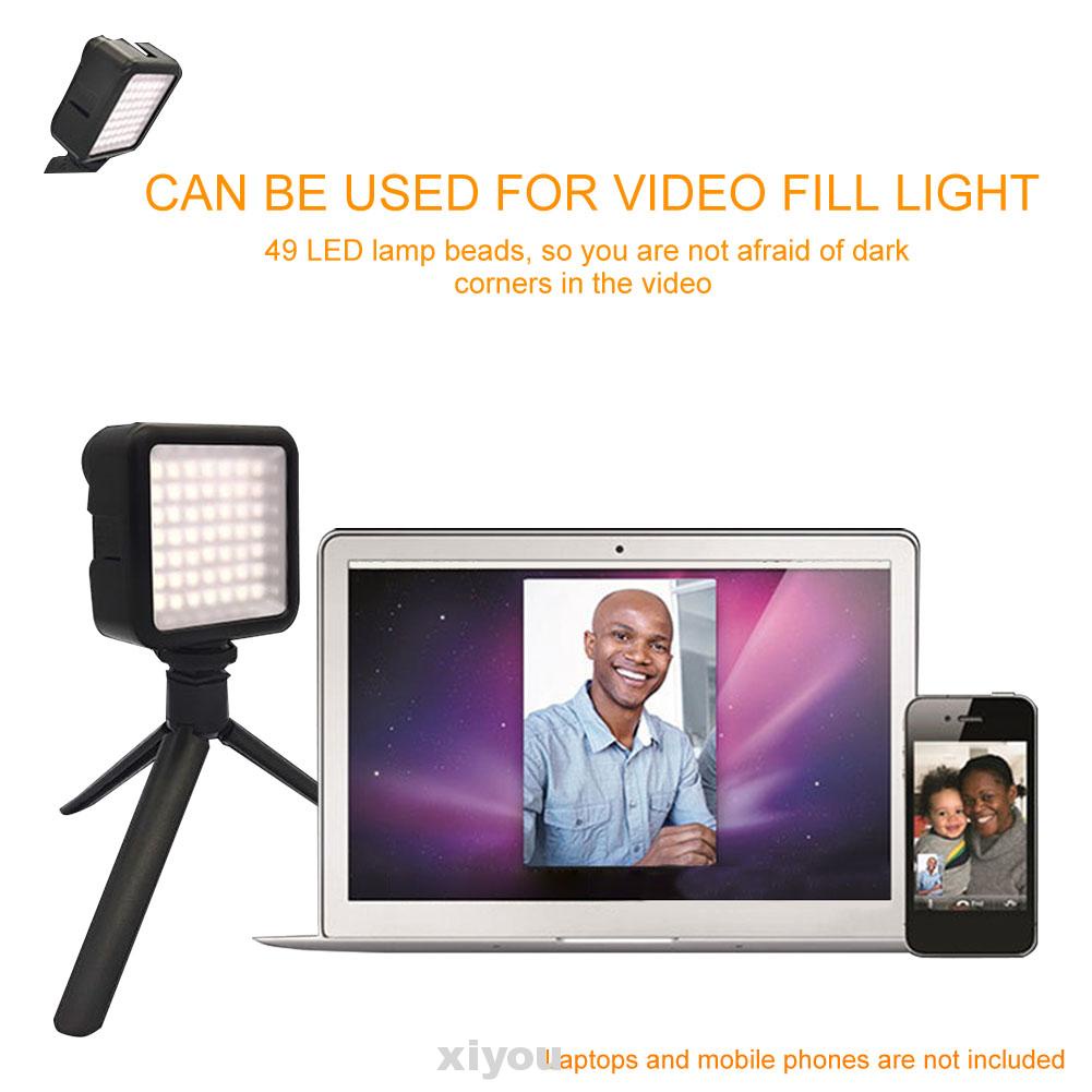Đèn Led Mini Có Thể Điều Chỉnh Độ Sáng Hỗ Trợ Chụp Ảnh / Livestream