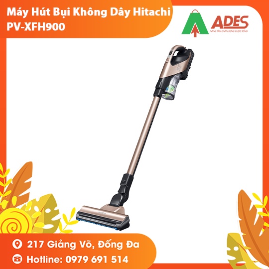 Máy Hút Bụi Không Dây Hitachi PV-XFH900 0.2L công suât cao làm sạch mọi ngóc ngách trong nhà - BH 12 tháng