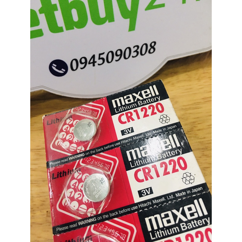 Pin nút CR1220 3volt (1 viên)