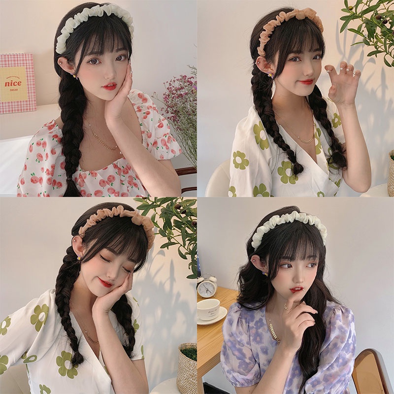 Băng đô cài tóc kiểu dáng đơn giản thời trang phong cách Hàn Quốc cho nữ