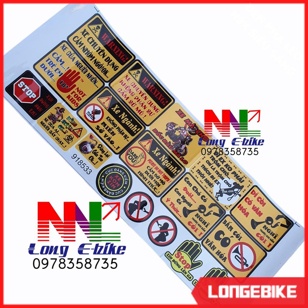 DECAL CẢNH BÁO XE NGÀNH SIÊU THÚ VỊ