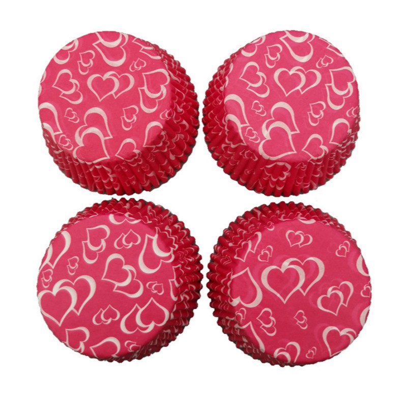 Bộ 100 cốc giấy làm bánh cupcake cao cấp tiện lợi