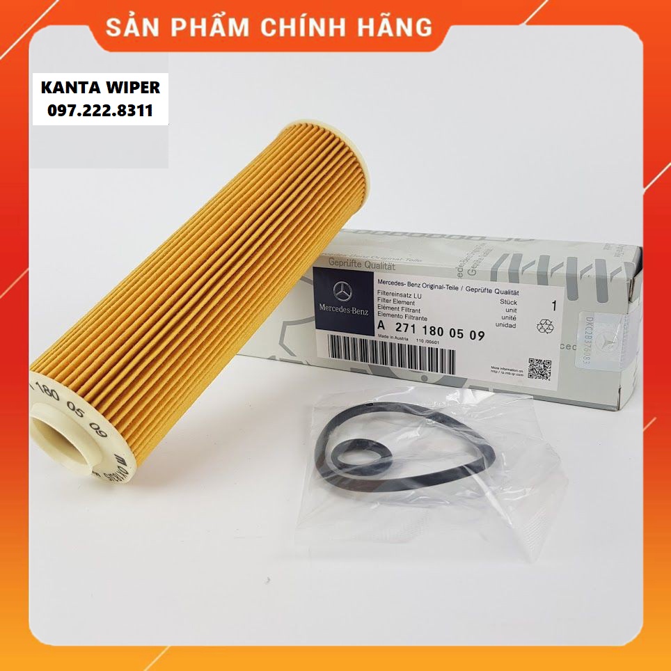 [CHÍNH HÃNG] - Lọc nhớt,dầu động cơ xe Mercedes C180, C250, E200, E250, SLK (Mã:2711800509/40325/40425/40525)