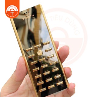 Điện Thoại V01 - V02 - V03 Màu Vàng Sang Trọng 2 Sim 2 Sóng Online