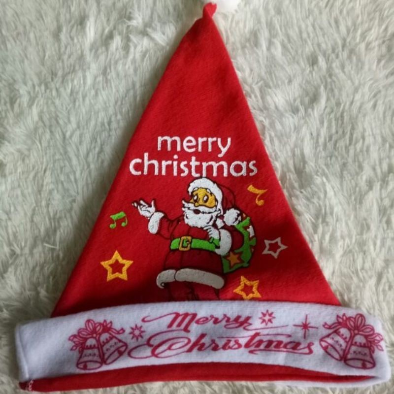 Mũ noel vải nỉ cho bé