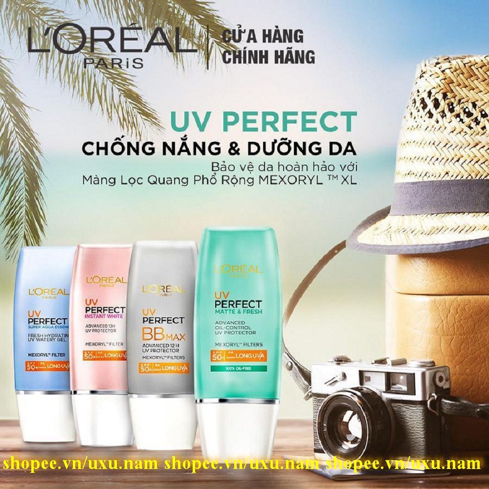 Sữa Chống Nắng Loreal 30Ml Bảo Vệ Da Uv Perfect Spf50+ Pa++++ Chính Hãng.