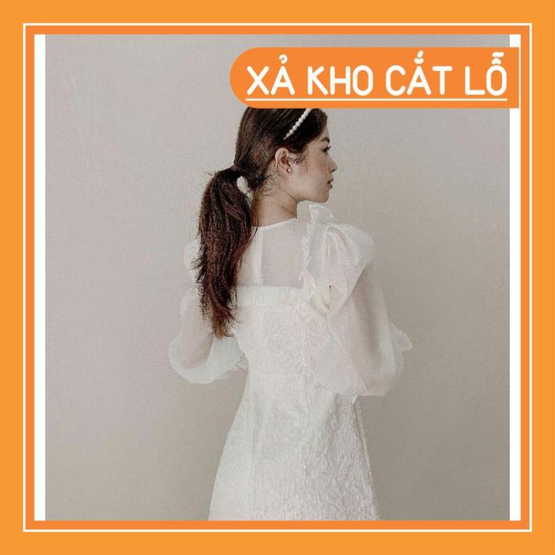 [Quần Áo Hot] Đầm dự tiệc gấm xốp trắng nhẹ nhàng thanh nhã Ura Dress | BigBuy360 - bigbuy360.vn